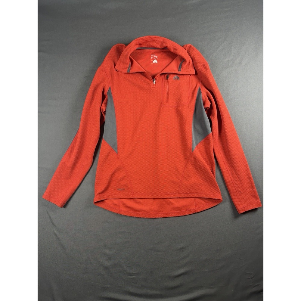 Nike FITDRY ACG Quarter Zip - Mens Size Medium - Red and Gray - Lightweight